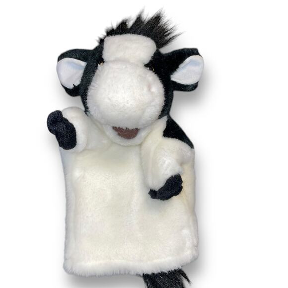 Douglas Hand Puppet Cow Arabella Plush Stuffed Animal Pretend Cuddle Toys 11" - Picture 9 of 12